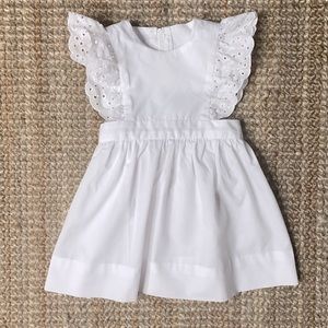 white sleeveless dress